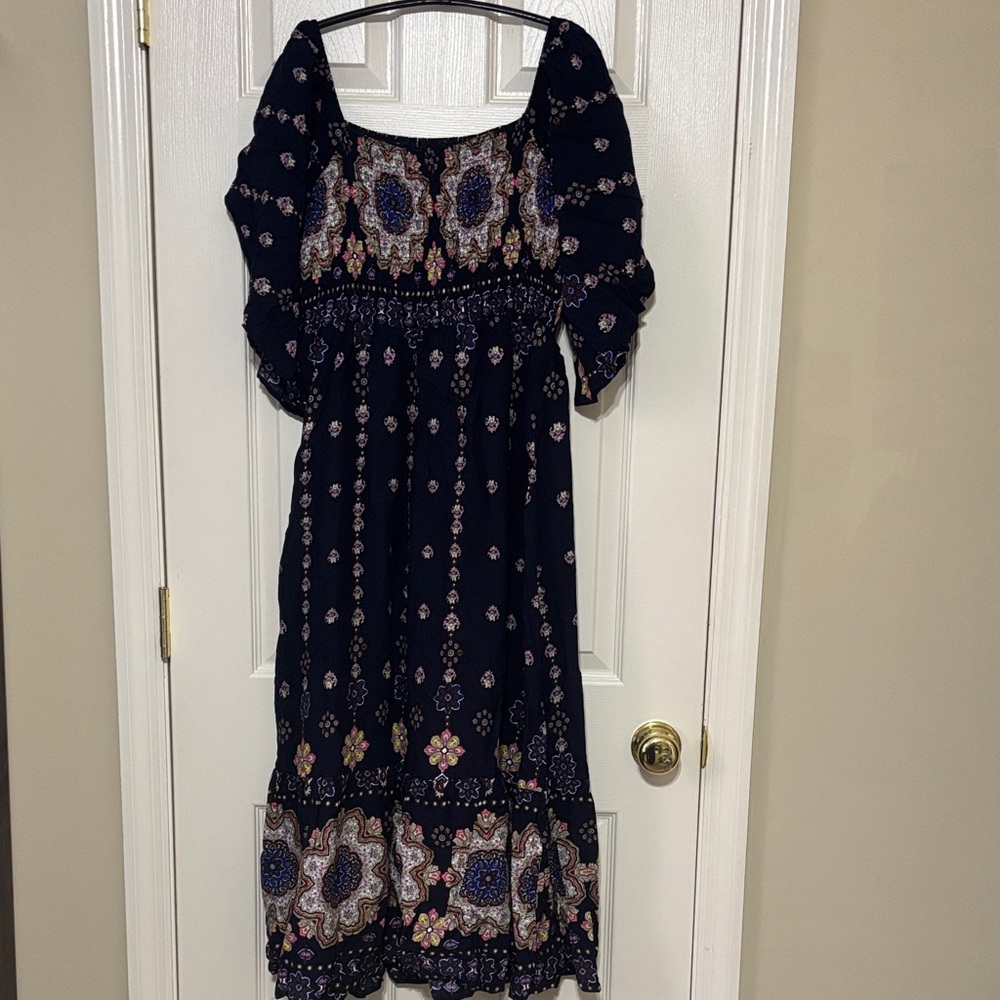 Smocked maxi dress